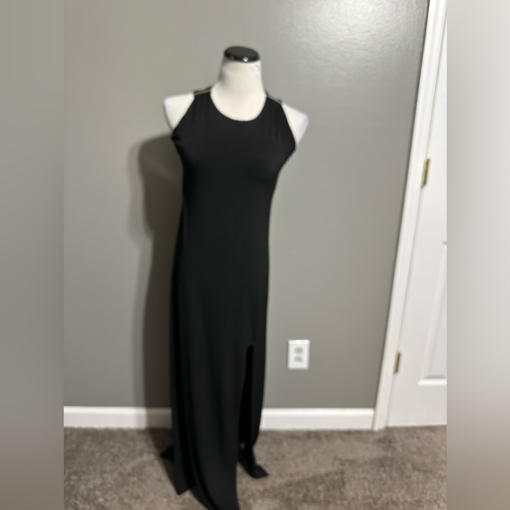 Michael Kors women’s size XS scoop neck, maxi sleeveless dress with front slit